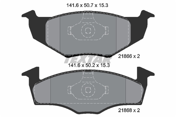 Sada brzdových platničiek kotúčovej brzdy TEXTAR (2186601)