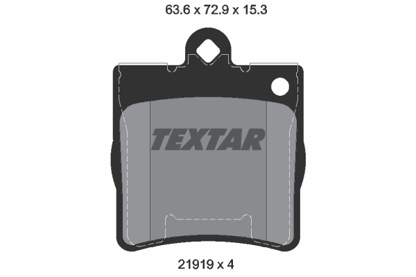 Sada brzdových platničiek kotúčovej brzdy TEXTAR (2191901)
