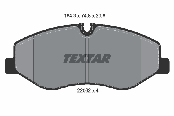 Sada brzdových platničiek kotúčovej brzdy TEXTAR (2206201)
