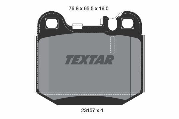 Sada brzdových platničiek kotúčovej brzdy TEXTAR (2315702)
