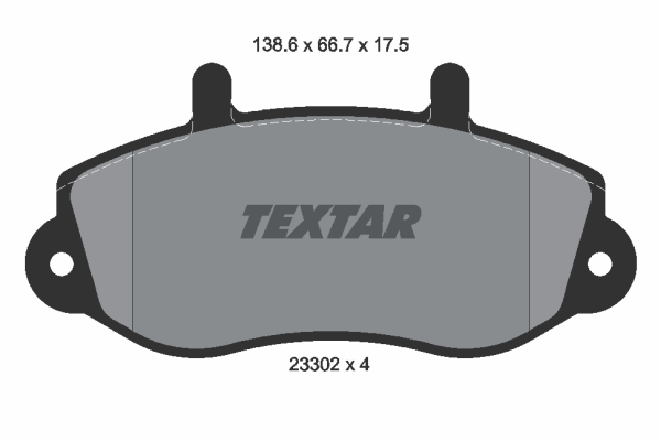 Sada brzdových platničiek kotúčovej brzdy TEXTAR (2330201)
