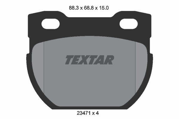 Sada brzdových platničiek kotúčovej brzdy TEXTAR (2347101)
