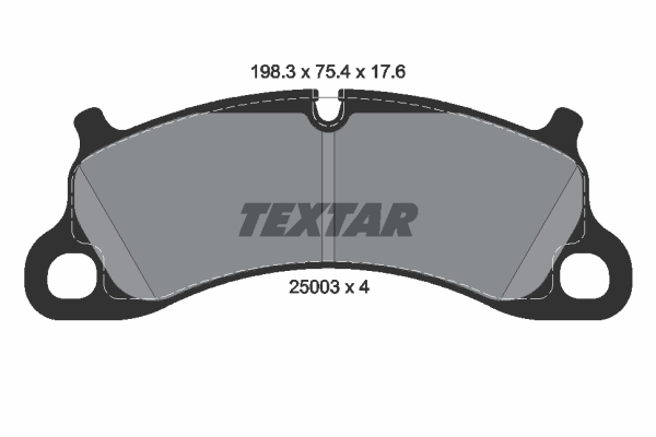 Sada brzdových platničiek kotúčovej brzdy TEXTAR (2500301)