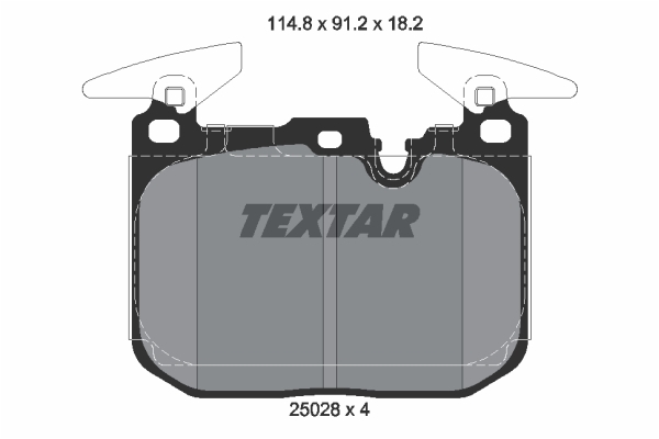 Sada brzdových platničiek kotúčovej brzdy TEXTAR (2502801)