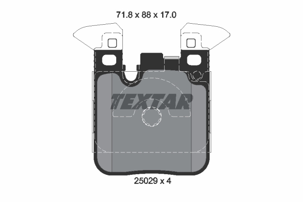 Sada brzdových platničiek kotúčovej brzdy TEXTAR (2502902)
