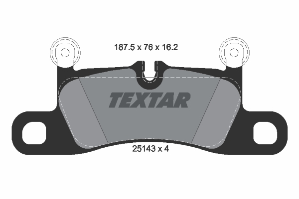 Sada brzdových platničiek kotúčovej brzdy TEXTAR (2514301)