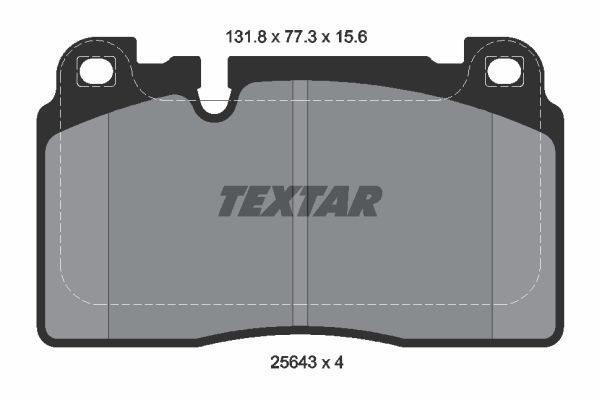 Sada brzdových platničiek kotúčovej brzdy TEXTAR (2564302)