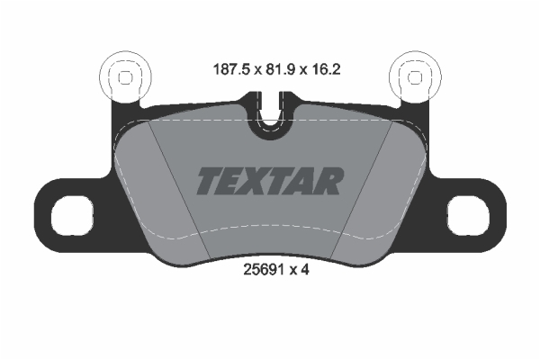 Sada brzdových platničiek kotúčovej brzdy TEXTAR (2569101)